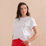 Embroidered Swimmers T-shirt