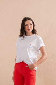 Embroidered Swimmers T-shirt